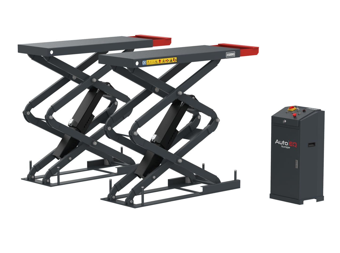 Double scissor lift, inground 3.5T AQL3500C AutoEQ