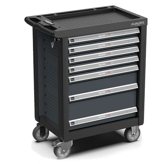 Tool trolley, 7 drawers, with 78 pcs. tools for electrician VDE, AQT7078_VDE AutoEQ