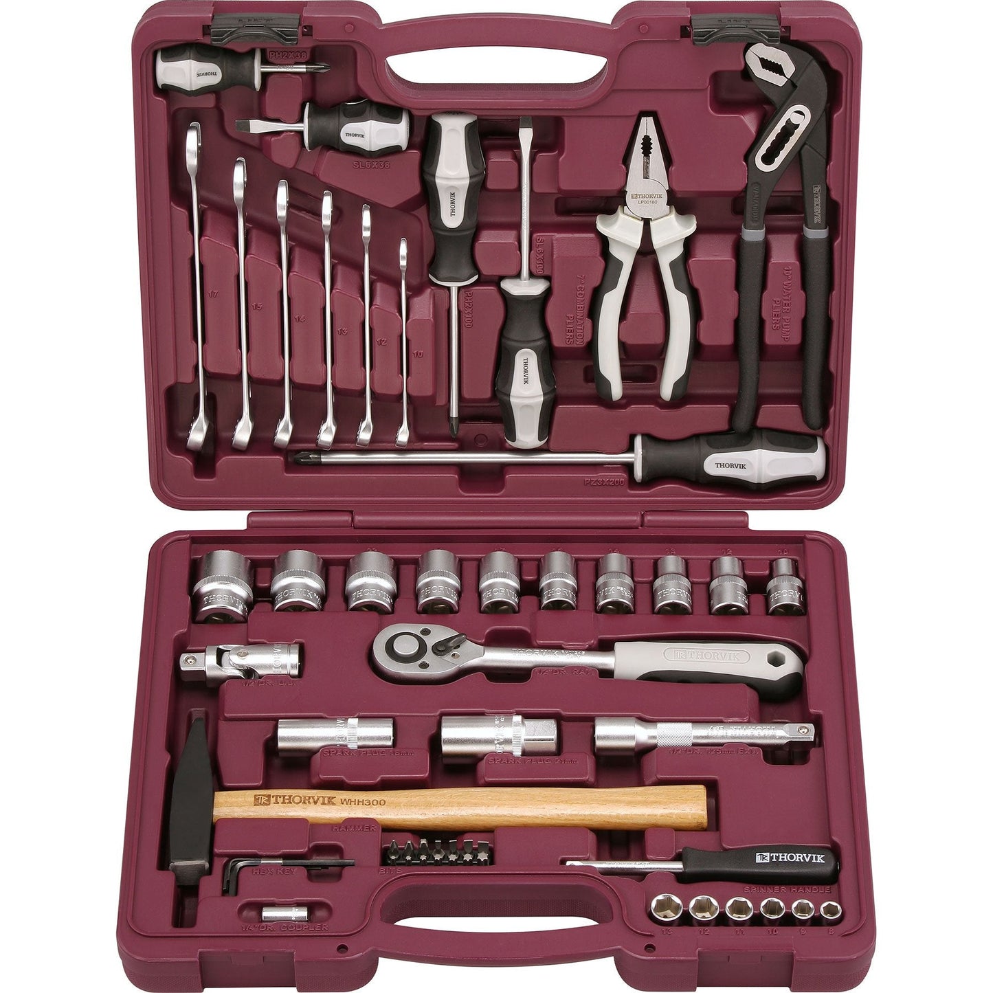 1/4", 1/2" DR Universal tool set, 56 pcs UTS0056 Tool Sets