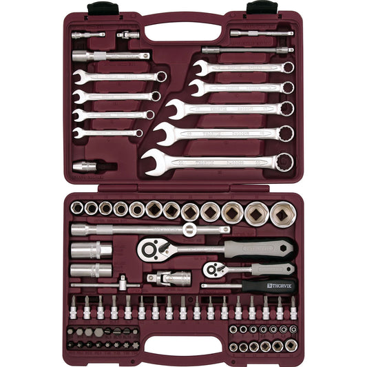 1/4", 1/2" DR Universal tool set, 82 pcs UTS0082 Thorvik Tools