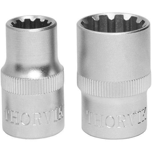 Flank socket, Multiprof, 1/2" DR Thorvik Tools